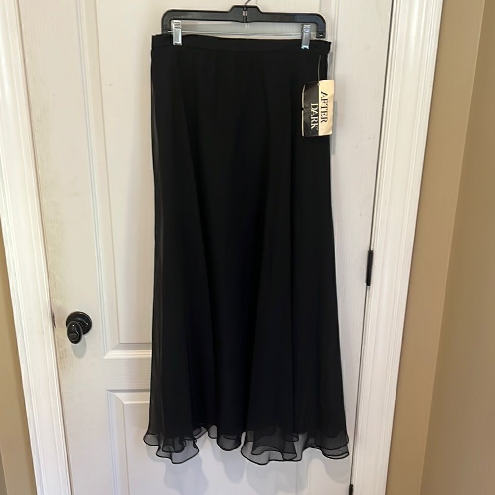 Vintage AFTERDARK black ball gown skirt new with tags